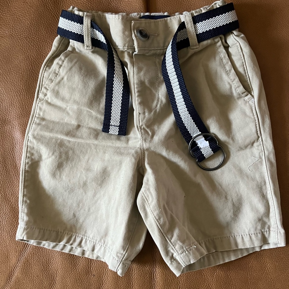 Khaki shirts with belt